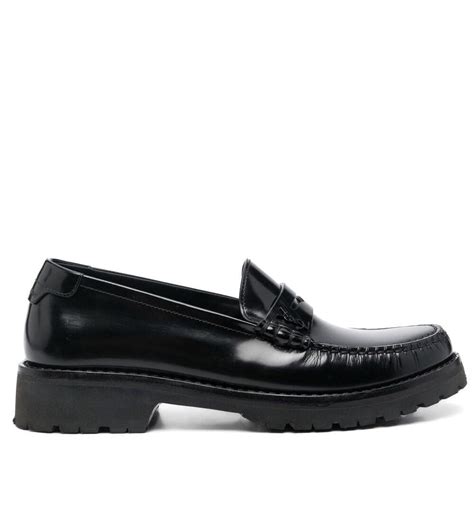 ysl loafers black|yves Saint Laurent flats.